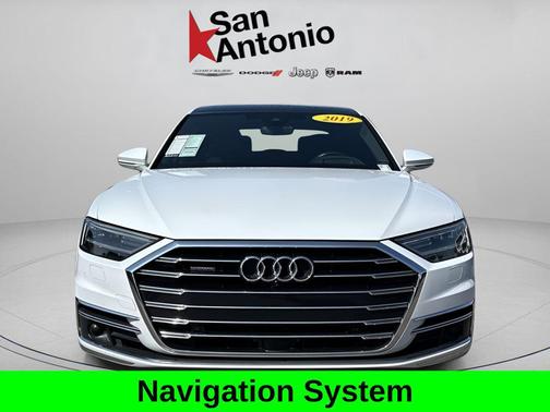 Glacier White 2019 Audi A8 55