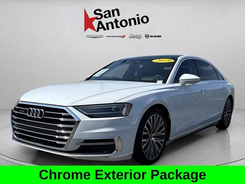 Glacier White 2019 Audi A8 55