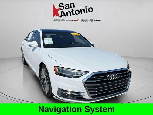 Glacier White 2019 Audi A8 55