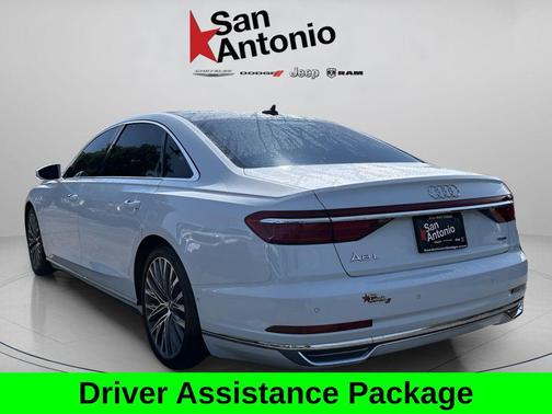 Glacier White 2019 Audi A8 55