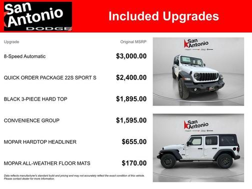 Bright White Clearcoat 2026 Jeep Wrangler Sport S