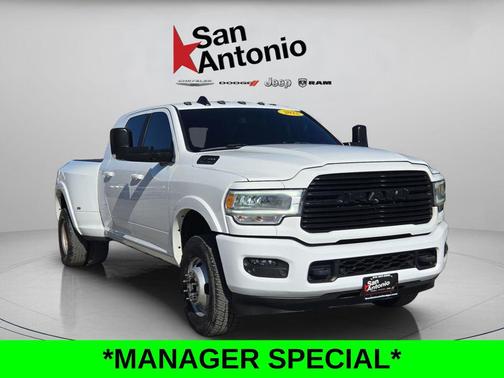 Bright White Clearcoat 2022 RAM 3500 Laramie Mega Cab 4x4 6'4' Box