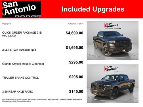 2026 RAM 1500 Warlock Crew Cab 4x4 5'7' Box