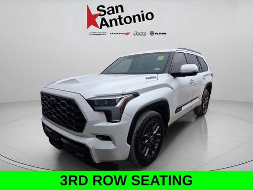 White 2024 Toyota Sequoia Platinum