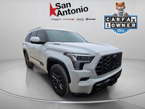 White 2024 Toyota Sequoia Platinum