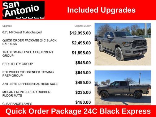 2026 RAM 2500 Black Express Crew Cab 4x4 6'4' Box