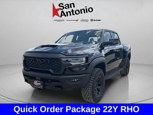Diamond Black Crystal Pearlcoat 2026 RAM 1500 RHO Crew Cab 4x4 5'7' Box