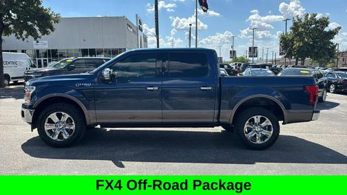Blue 2018 Ford F-150 Lariat