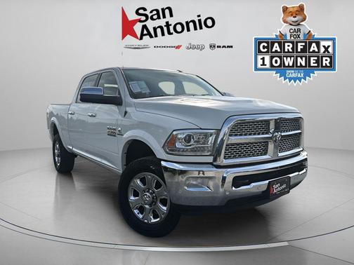 Pearl White 2018 RAM 2500 Laramie Crew Cab 4x4 6'4' Box
