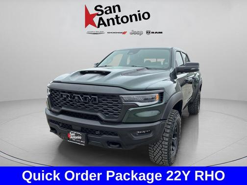Serrano Green Metallic 2026 RAM 1500 RHO Crew Cab 4x4 5'7' Box