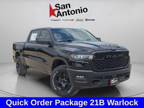 Diamond Black Crystal Pearlcoat 2026 RAM 1500 Warlock Crew Cab 4x4 5'7' Box