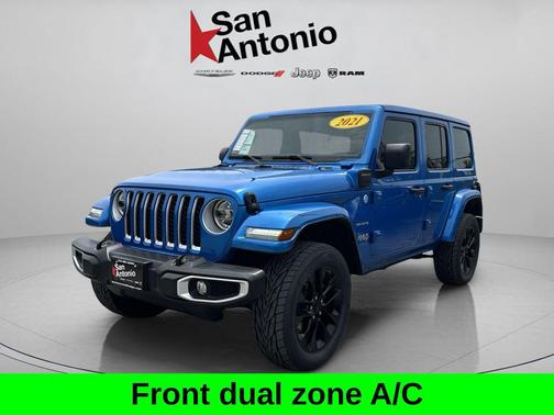 Hydro Blue Pearlcoat 2021 Jeep Wrangler Unlimited 4xe Sahara