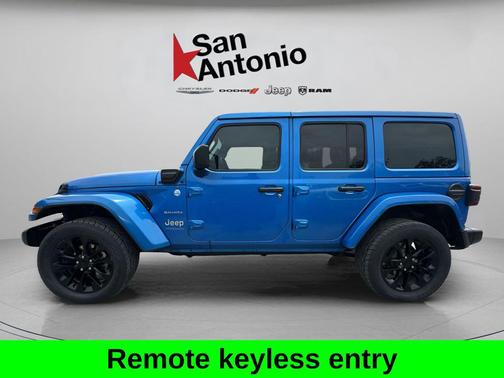 Hydro Blue Pearlcoat 2021 Jeep Wrangler Unlimited 4xe Sahara