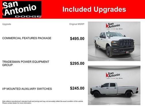 Bright White Clearcoat 2026 RAM 2500 Tradesman Crew Cab 4x4 8' Box