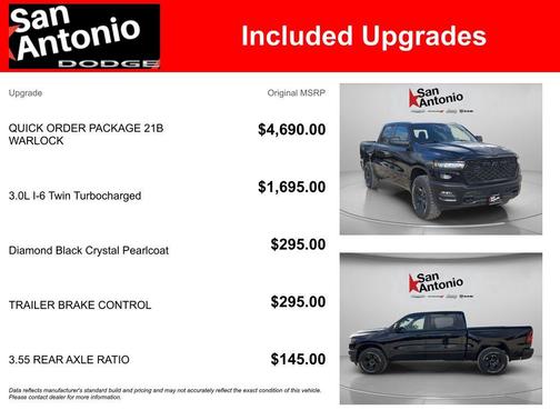 2026 RAM 1500 Warlock Crew Cab 4x4 5'7' Box