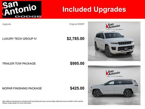 Bright White Clearcoat 2025 Jeep Grand Cherokee L Overland