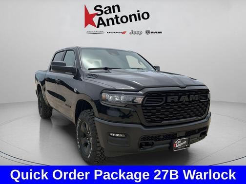 Diamond Black Crystal Pearlcoat 2026 RAM 1500 Warlock Crew Cab 4x4 5'7' Box