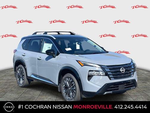 Boulder Gray Pearl/Super Black 2026 Nissan Rogue Platinum