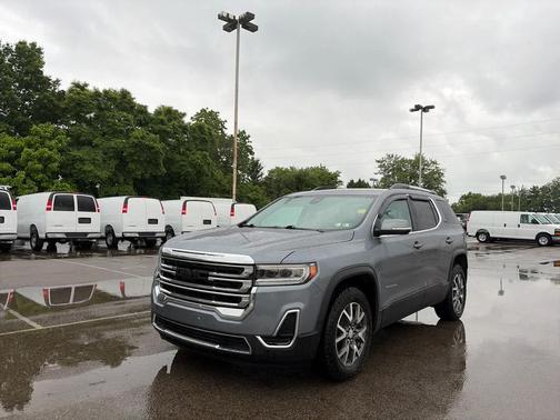 Satin Steel Metallic 2021 GMC Acadia AWD SLE