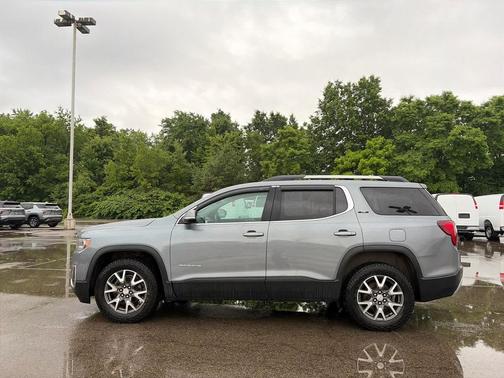 Satin Steel Metallic 2021 GMC Acadia AWD SLE