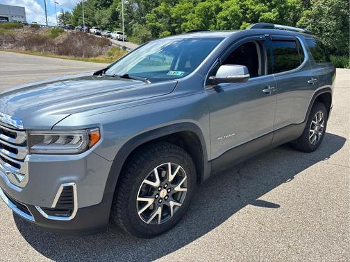 Satin Steel Metallic 2021 GMC Acadia AWD SLE