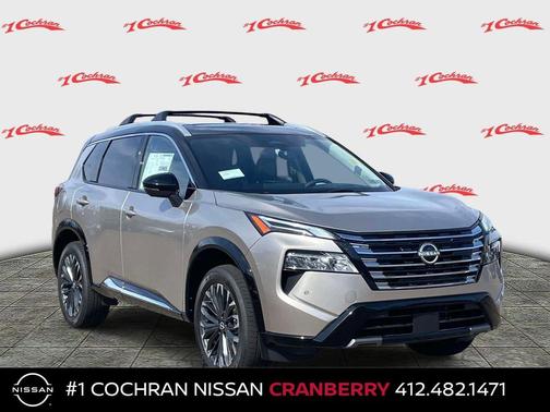 Champagne Silver Metallic/Super Black 2026 Nissan Rogue Platinum