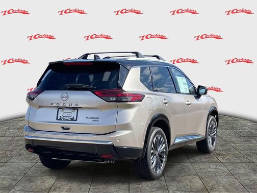 Champagne Silver Metallic/Super Black 2026 Nissan Rogue Platinum