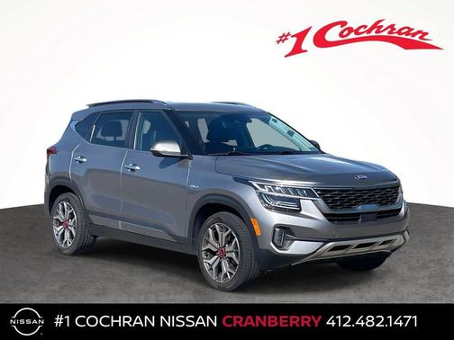 Steel Gray 2021 Kia Seltos SX Turbo