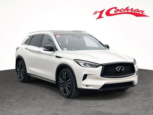 Majestic White 2022 INFINITI QX50 LUXE AWD