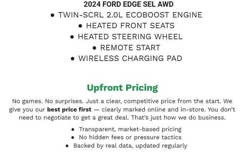 Carbonized Gray Metallic 2024 Ford Edge SEL