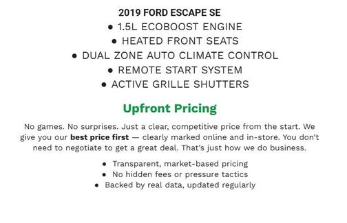 AGATE BLACK 2019 Ford Escape SE