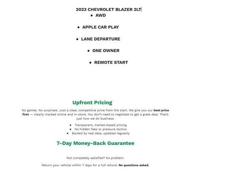 2023 Chevrolet Blazer 2LT