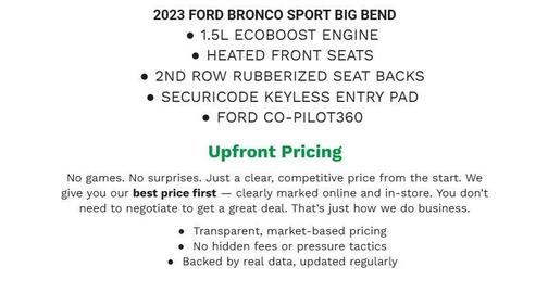 2023 Ford Bronco Sport Big Bend