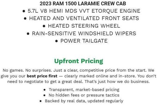 Bright White Clearcoat 2023 RAM 1500 Laramie