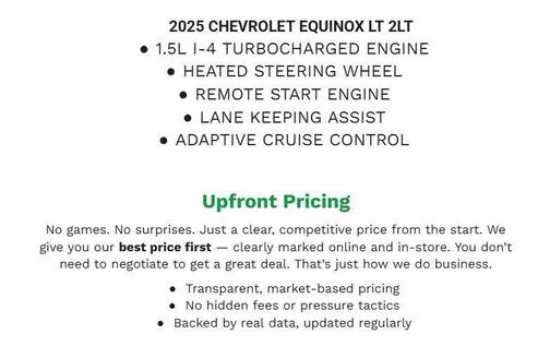 Sterling Gray Metallic 2025 Chevrolet Equinox 1LT