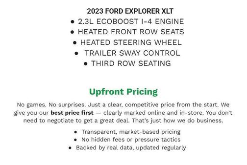 FORGED GREEN METALLIC 2023 Ford Explorer XLT