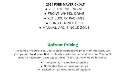 Carbonized Gray Metallic 2024 Ford Maverick XLT