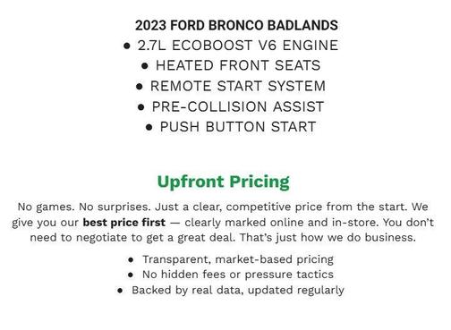 CARBONIZED GRAY METALLIC 2023 Ford Bronco Badlands