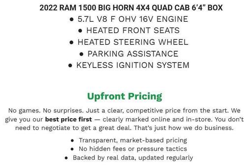 Flame Red Clearcoat 2022 RAM 1500 Big Horn/Lone Star