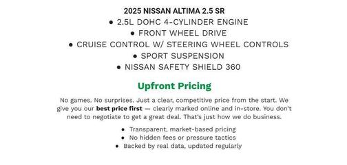 Bluestone Pearl 2025 Nissan Altima SR FWD
