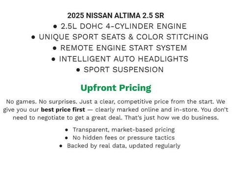 2025 Nissan Altima SR FWD