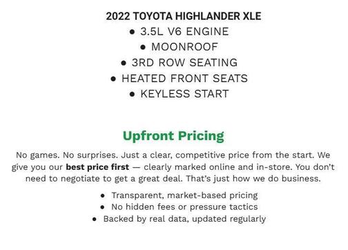 Ruby Flare Pearl 2022 Toyota Highlander XLE