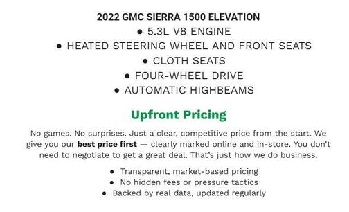 Quicksilver Metallic 2022 GMC Sierra 1500 Elevation