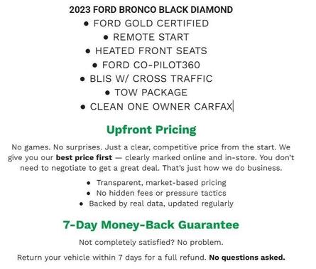 2023 Ford Bronco Black Diamond