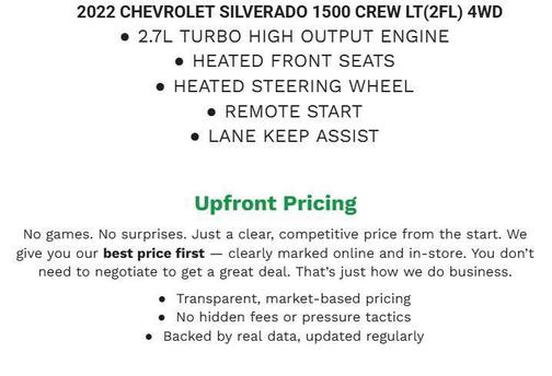 Black 2022 Chevrolet Silverado 1500 LT