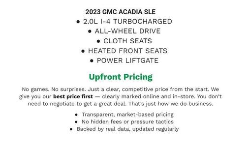 2023 GMC Acadia AWD SLE