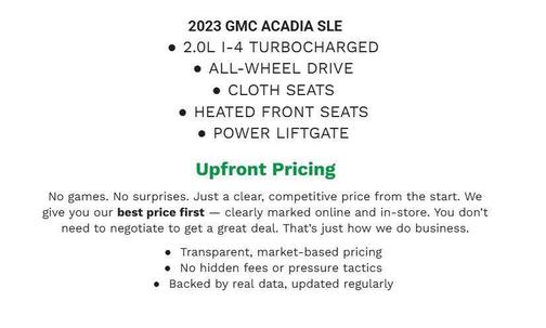 2023 GMC Acadia AWD SLE