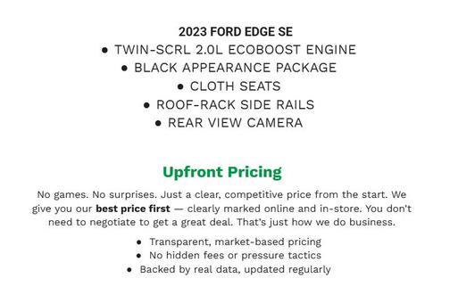 AGATE BLACK METALLIC 2023 Ford Edge SE