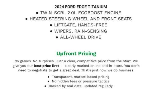 AGATE BLACK METALLIC 2024 Ford Edge Titanium