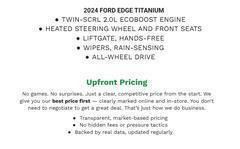 AGATE BLACK METALLIC 2024 Ford Edge Titanium